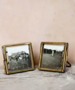 Nkuku Tiny Danta Frame Antique Brass (Set Of 2)