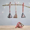 Nkuku Gifts Under £50 Tiny Kiko Triangular Decorations (Set Of 2) 1 Nkuku Gifts Under £50 Tiny Kiko Triangular Decorations (Set Of 2)