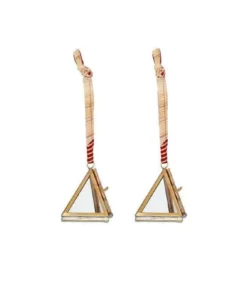 Nkuku Gifts Under £50 Tiny Kiko Triangular Decorations (Set Of 2)