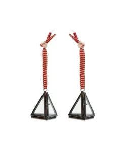 Nkuku Gifts Under £50 Tiny Kiko Triangular Decorations (Set Of 2)