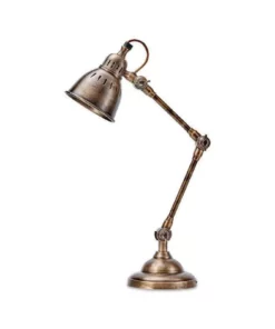 Nkuku Tubu Antique Brass Desk Lamp