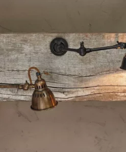 Nkuku Tubu Brass Extendable Wall Light