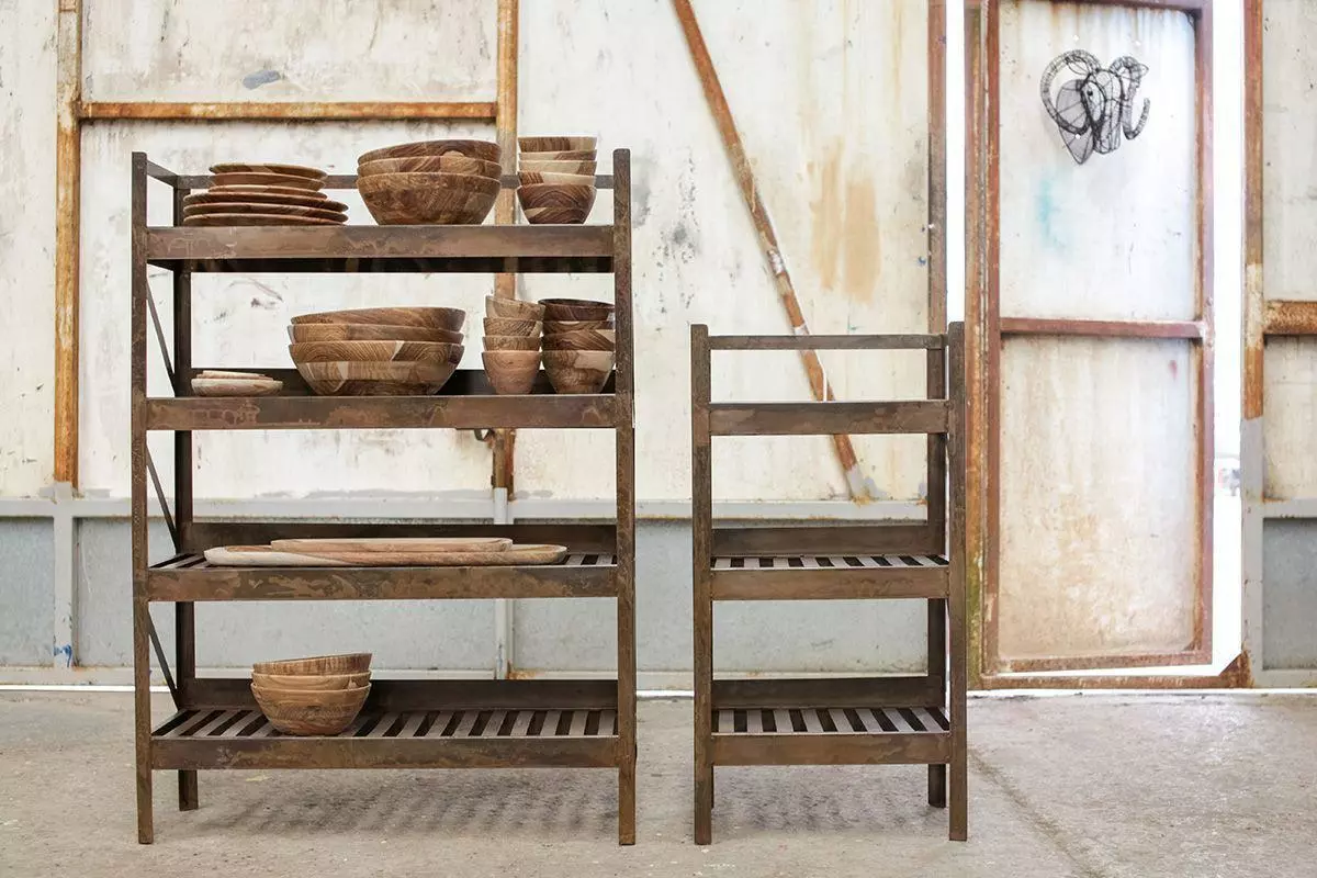 Nkuku Umi Iron Shelf Large Hallway & Bootroom 7 Nkuku Umi Iron Shelf Large Hallway & Bootroom