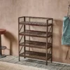 Nkuku Umi Iron Shelf Large Hallway & Bootroom