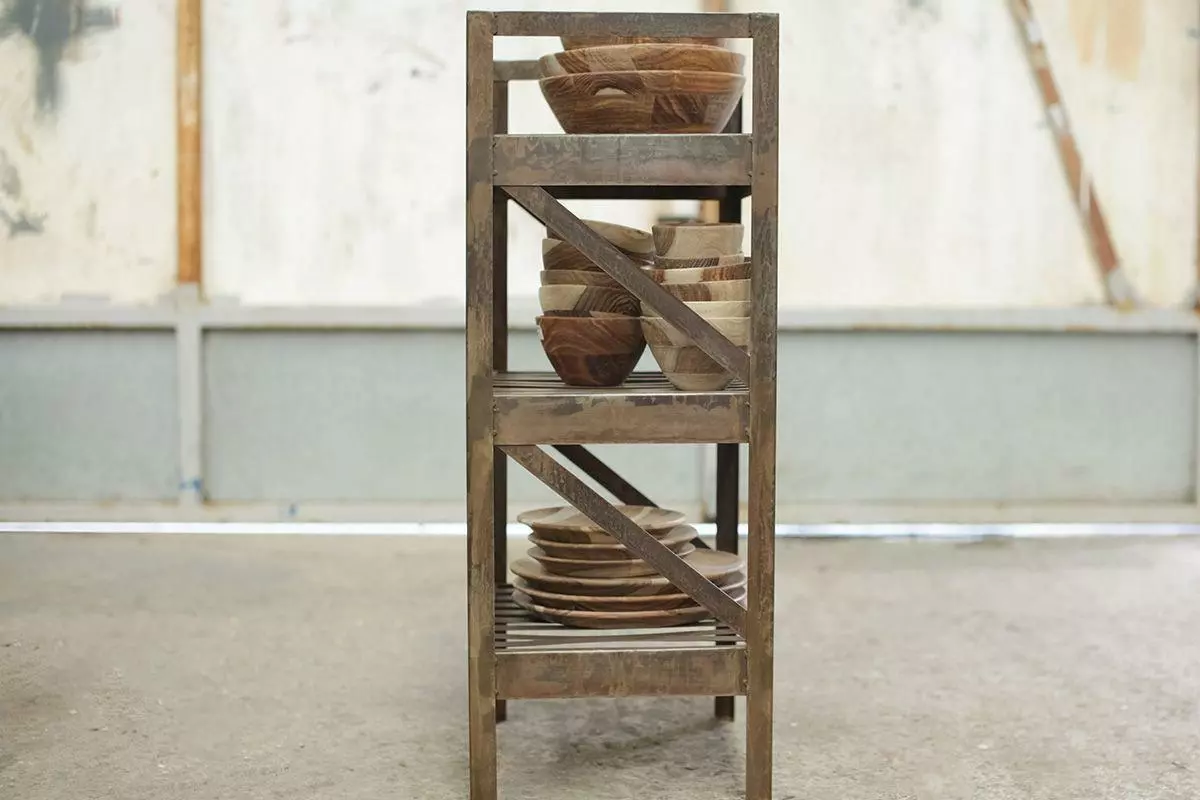 Nkuku Umi Iron Shelf Small Hallway & Bootroom 5 Nkuku Umi Iron Shelf Small Hallway & Bootroom