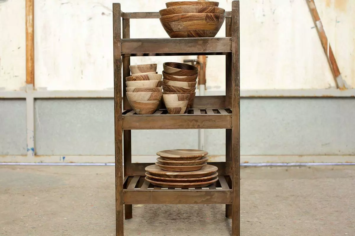 Nkuku Umi Iron Shelf Small Hallway & Bootroom 4 Nkuku Umi Iron Shelf Small Hallway & Bootroom