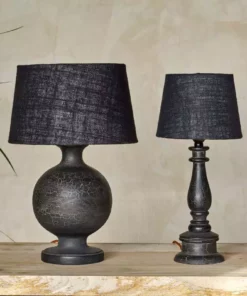 Nkuku Urku Candlestick Crackle Lamp