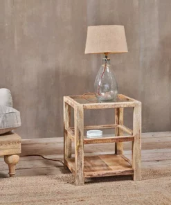 Nkuku Urmodi Wood Side Table Coffee & Side Tables