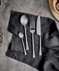 Nkuku Usa Cutlery Set - Brushed Silver (Set Of 16)