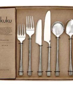 Nkuku Usa Cutlery Set - Brushed Silver (Set Of 24)