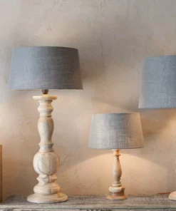 Nkuku Usha Mango Wood Lamp