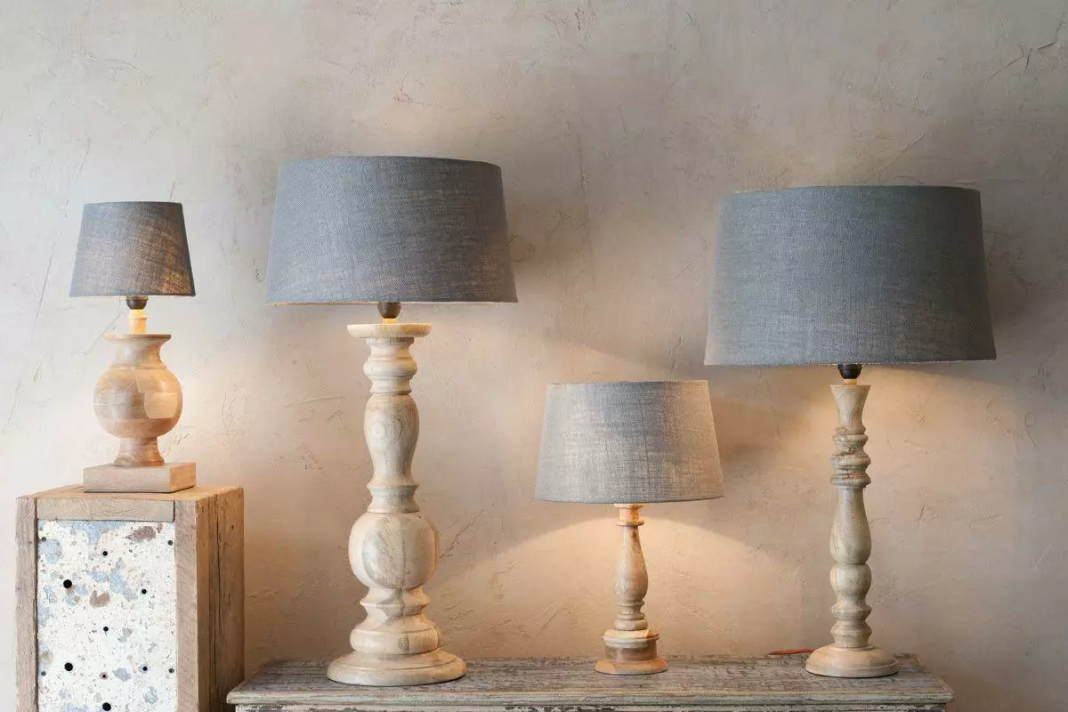 Nkuku Usha Mango Wood Lamp 4 Nkuku Usha Mango Wood Lamp