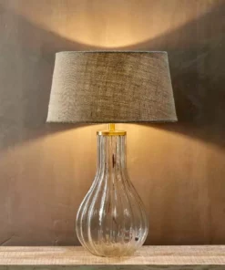 Nkuku Living Room Varanisi Tall Glass Lamp