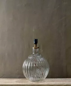 Nkuku Varanisi Wide Glass Lamp