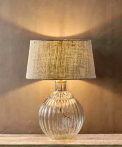 Nkuku Varanisi Wide Glass Lamp