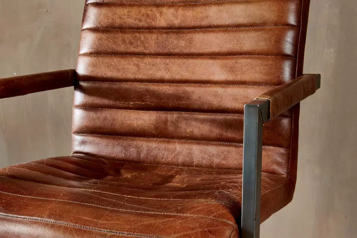 Nkuku Wamma Leather Desk Chair 6 Nkuku Wamma Leather Desk Chair
