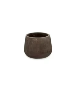 Nkuku Wampu Wide Planter - Distressed Brown / Black Planters & Vases 19 Nkuku Wampu Wide Planter - Distressed Brown / Black Planters & Vases