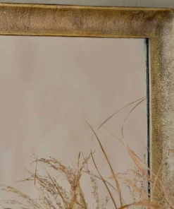 Nkuku Yadur Rectangular Mirror - Antique Brass - Large Home Accessories