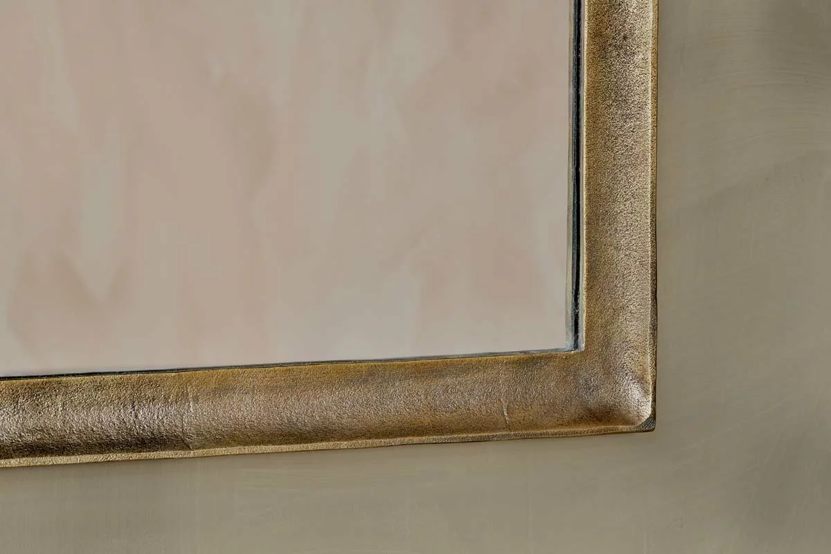 Nkuku Yadur Rectangular Mirror - Antique Brass - Large Home Accessories 5 Nkuku Yadur Rectangular Mirror - Antique Brass - Large Home Accessories