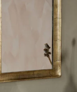 Nkuku Yadur Rectangular Mirror - Antique Brass - Small Home Accessories