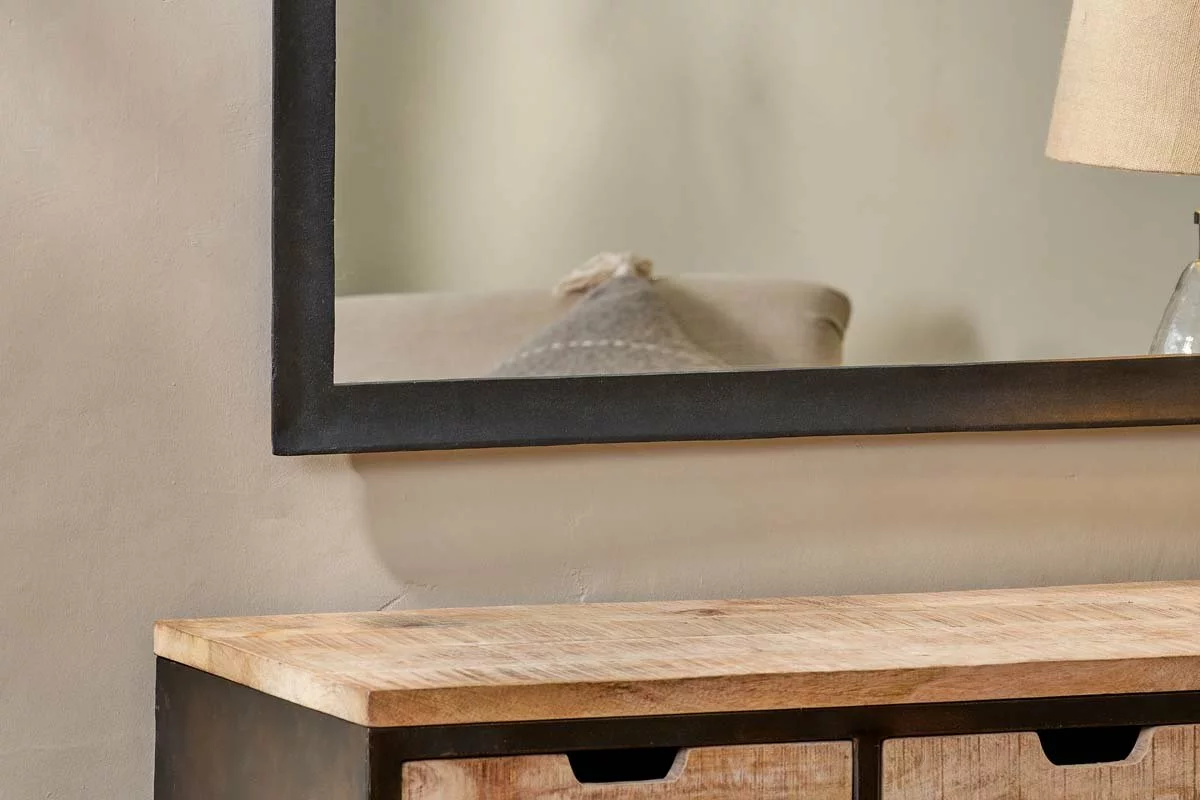 Nkuku Yadur Rectangular Mirror - Black - Large 5 Nkuku Yadur Rectangular Mirror - Black - Large