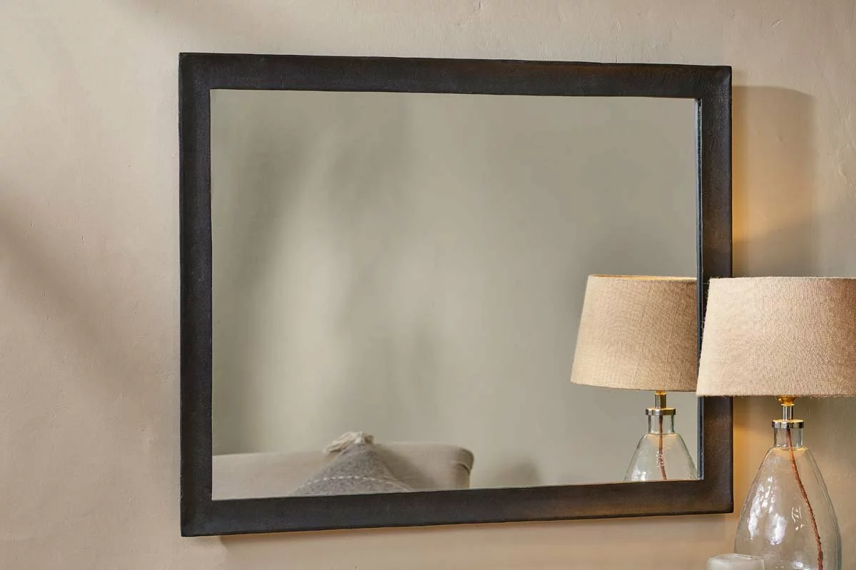 Nkuku Yadur Rectangular Mirror - Black - Large 4 Nkuku Yadur Rectangular Mirror - Black - Large
