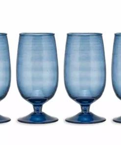 Nkuku New Arrivals Yala Glass - Indigo (Set Of 4)