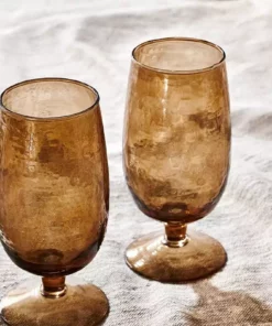 Nkuku Yala Glass - Smoke Brown (Set Of 4)