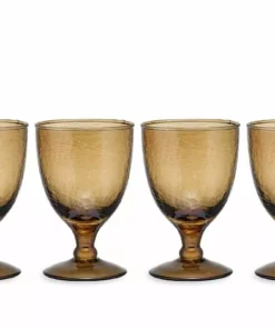 Nkuku Yala Wine Glass - Smoke Brown (Set Of 4)