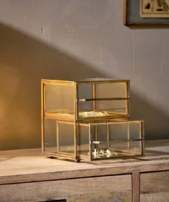 Nkuku Yania Brass Drawers