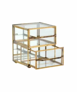 Nkuku Yania Brass Drawers