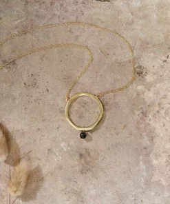 Nkuku Zana Onyx Drop Necklace Eco-Friendly Gifts