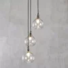 Nkuku Hallway & Bootroom Ziva Glass Cluster Pendant - Clear 1 Nkuku Hallway & Bootroom Ziva Glass Cluster Pendant - Clear